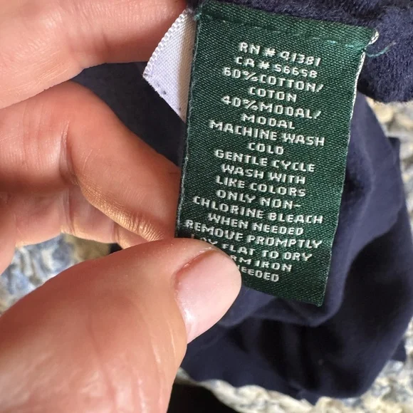 Lauren Ralph Lauren Navy V-Neck Sweater Dress - Picture 4 of 6